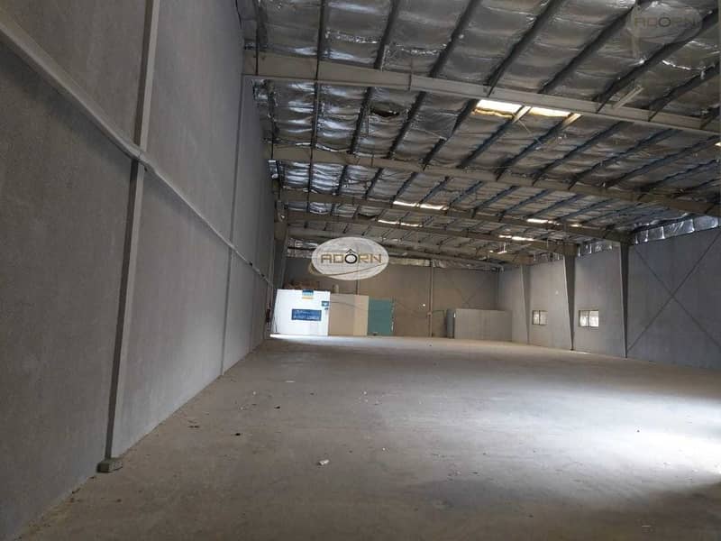 2 8000 square feet warehouse 80 KW power 8 meter height for rent in Qusais 3