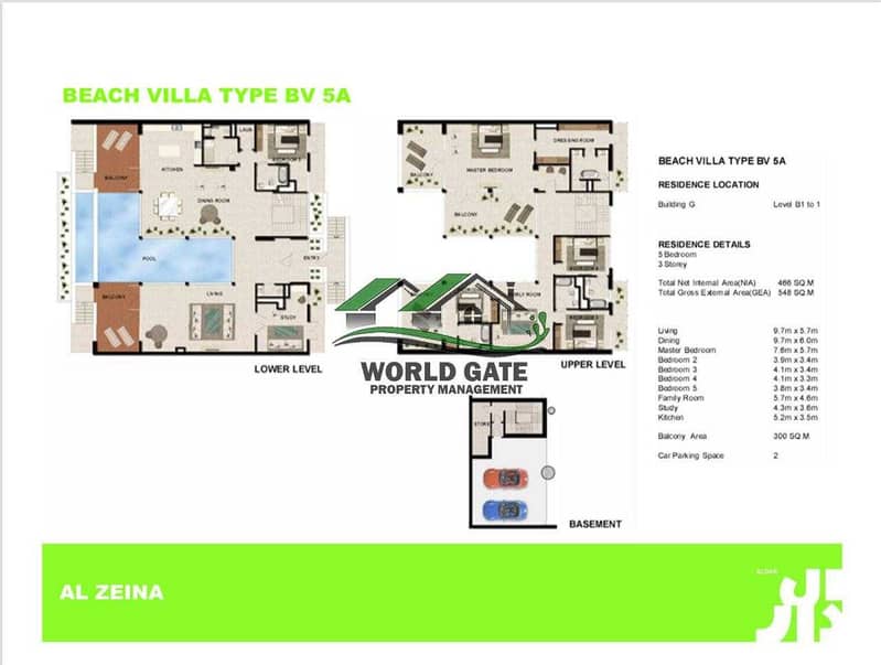 19 5 BHK villa with all amenities for SALE I Al Raha beach