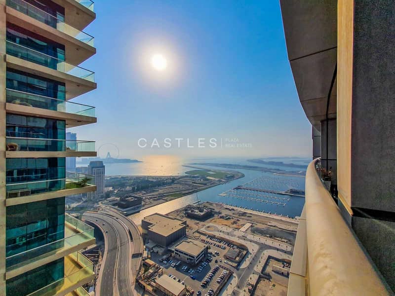 PARTIAL SEA-VIEW HIGH FLOOR | 1 BR | Unfurnished