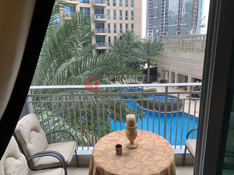 4 Fully furnished | Pool View | Chiller Free | 1 bedroom