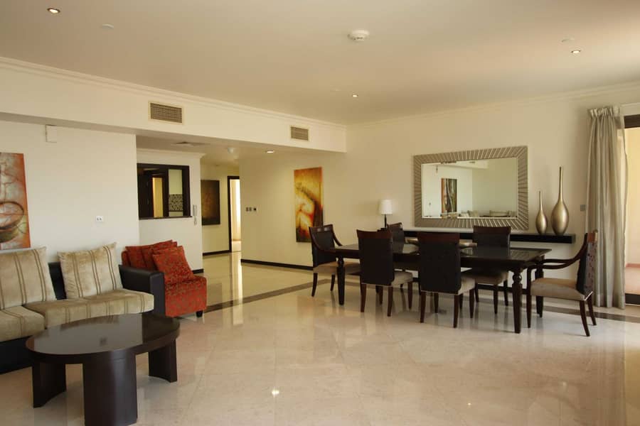 7 Fully Furnished 3BR | Sea and Palm Jumeirah Views | 3 months free