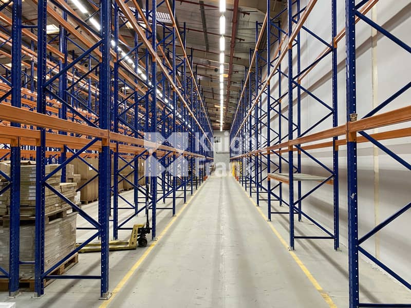 Warehouse with Control of Temperature and Racking