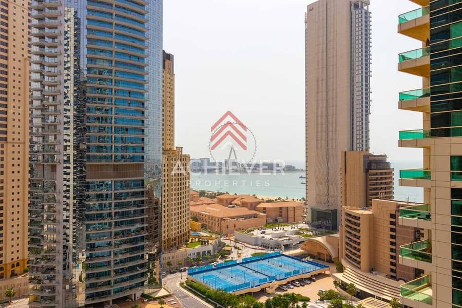 4 Sea and Marina View |2 Bed + Study| Furnished Flat