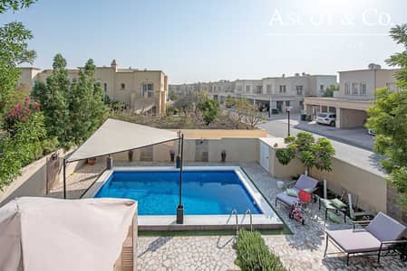فیلا 3 غرف نوم للايجار في الينابيع، دبي - Upgraded 3E | Corner Plot | Private Pool فیلا 3 غرف نوم للايجار في الينابيع، دبي - Upgraded 3E | Corner Plot | Private Pool