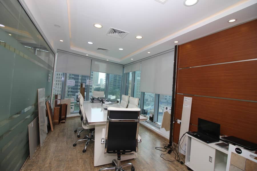 5 Fully Fitted Office |Glass Partitioned| Downtown View