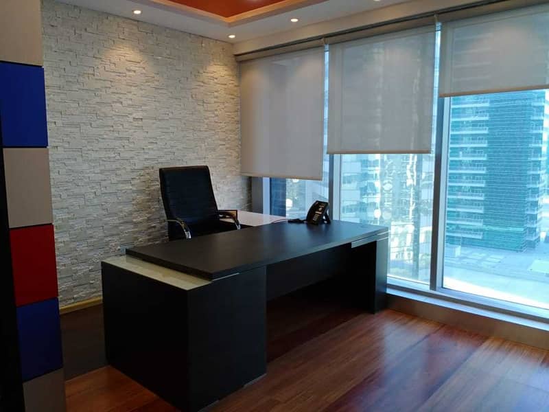 6 Beautifully Fitted Office with Partition l Ready To Move In