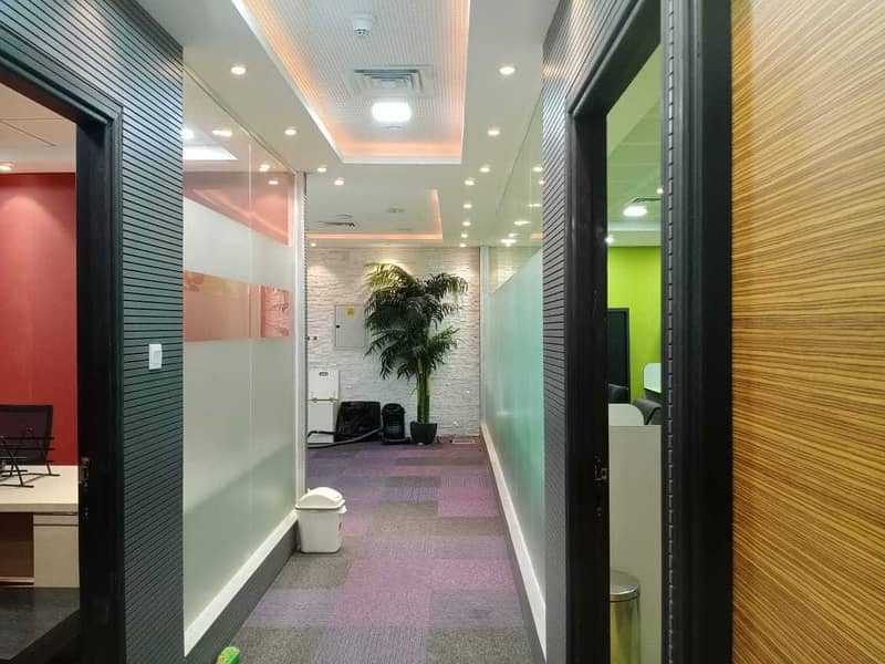 12 Beautifully Fitted Office with Partition l Ready To Move In