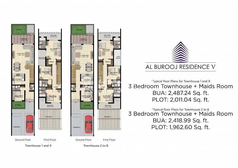 9 Gorgeous 3 Bedrooms in Al Burooj Residence V at Al Furjan