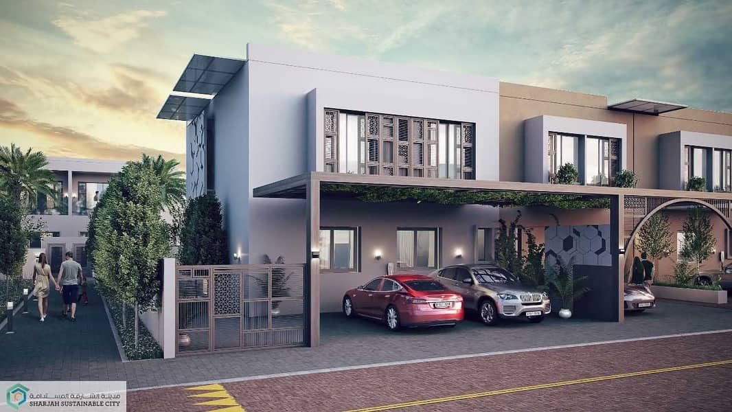 4 Own your 3 bhk villa  with zero down payment in Sharjah