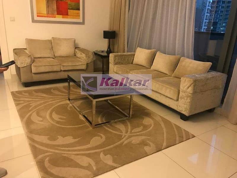 Luxurious and spacious | 1 Bedroom | mid floor | fully furnished | AED. 60 K