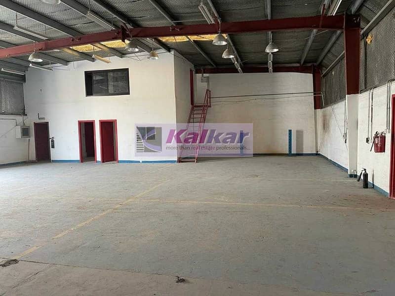 !! 120 KW POWER COMMERCIAL WAREHOUSE IN ALQUOZ 4 AED : 125k !!