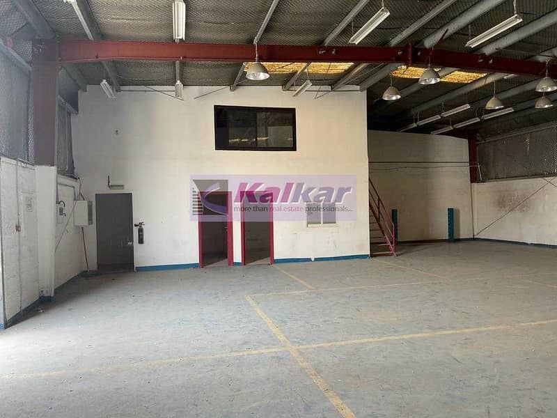 4 !! 120 KW POWER COMMERCIAL WAREHOUSE IN ALQUOZ 4 AED : 125k !!