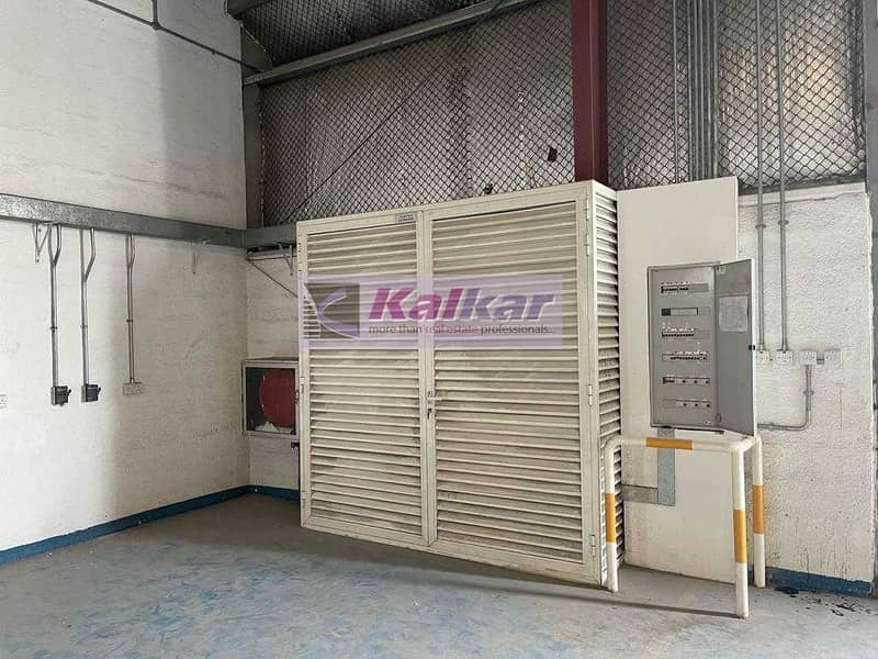 7 !! 120 KW POWER COMMERCIAL WAREHOUSE IN ALQUOZ 4 AED : 125k !!