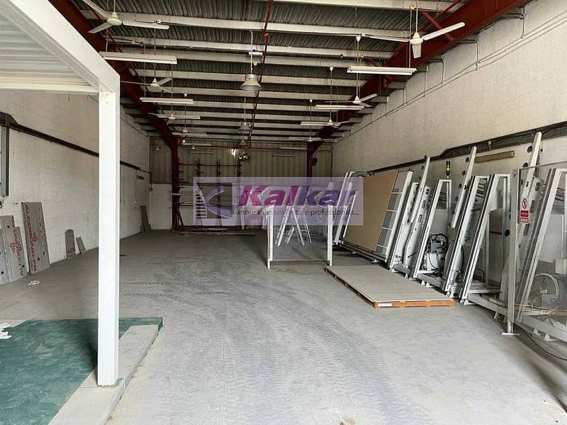 !! 1400 KW POWER WAREHOUSE IN ALQUOZ FOR RENT AED: 500K !!