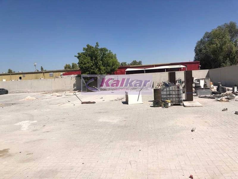 5 ! GOOD LOCATION ! 2000 SQFT OFFICE WITH 18000 SQFT INTER LOCKED LAND IN ALQUOZ AED: 230