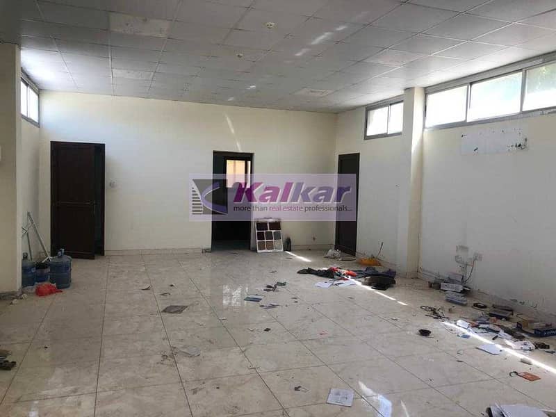 9 ! GOOD LOCATION ! 2000 SQFT OFFICE WITH 18000 SQFT INTER LOCKED LAND IN ALQUOZ AED: 230