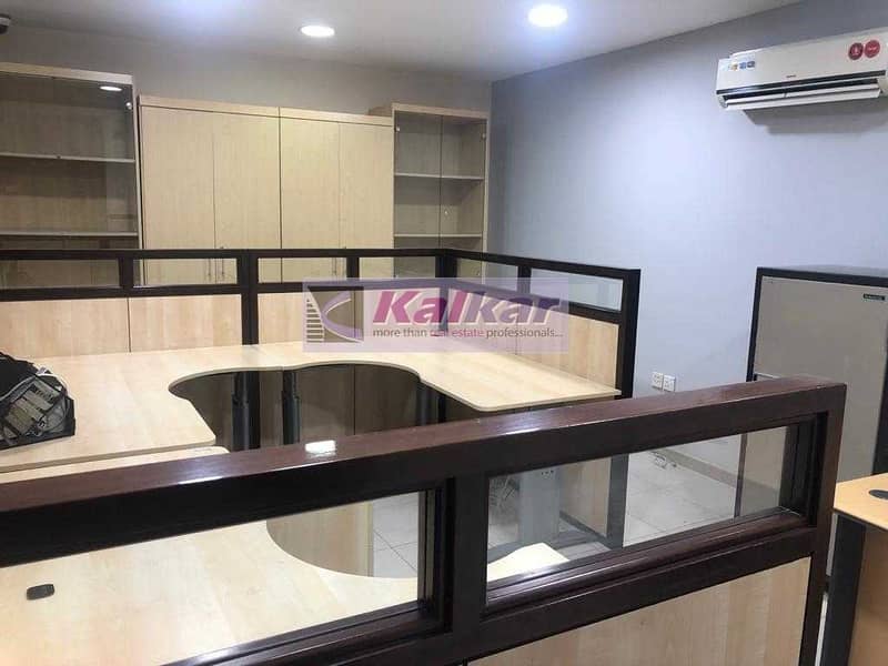 9 !! GOOD LOCATION 3000 SQFT FURNISHED OFFICE IN ALQUOZ AED: 250