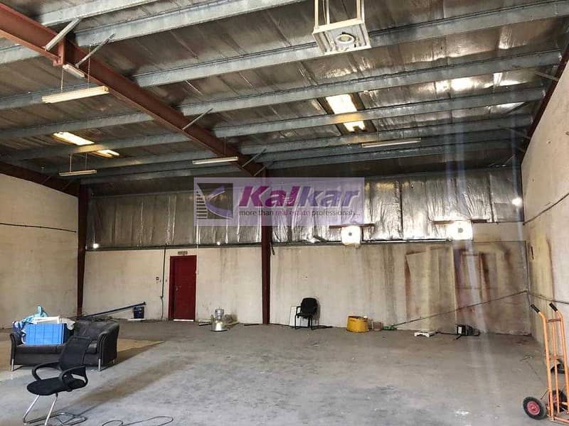 !! GOOD LOCATION COMMERCIAL WAREHOUSE WITH OFFICE IN ALQUOZ AED: 80