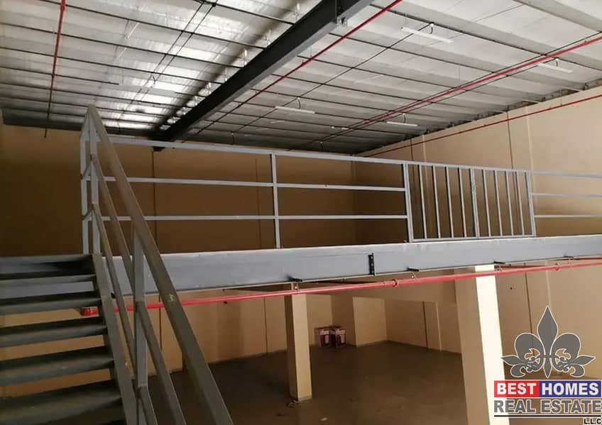 5500 sq. ft. warehouse with mezzanine for rent  near china mall
