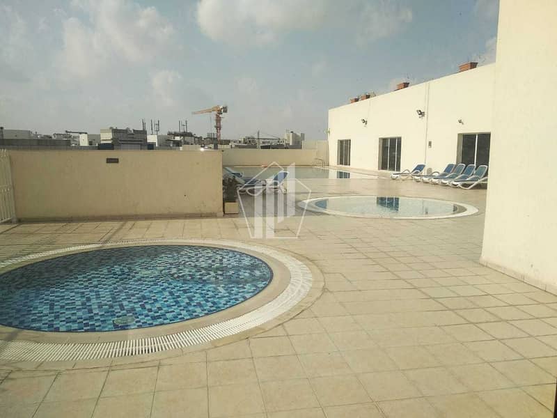 7 HUGE SIZE/HIGHER FLOOR/SEMI CLOSE KITCHEN/SPACIOUS BALCONY/AED30K