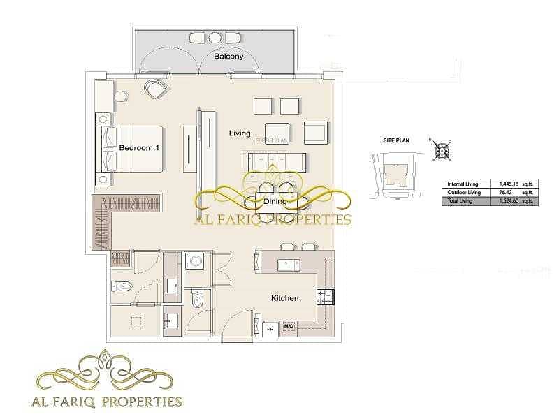 10 Brand New 1 BDR | DT1 Down Town | Most Elegant |  Ready To Move |
