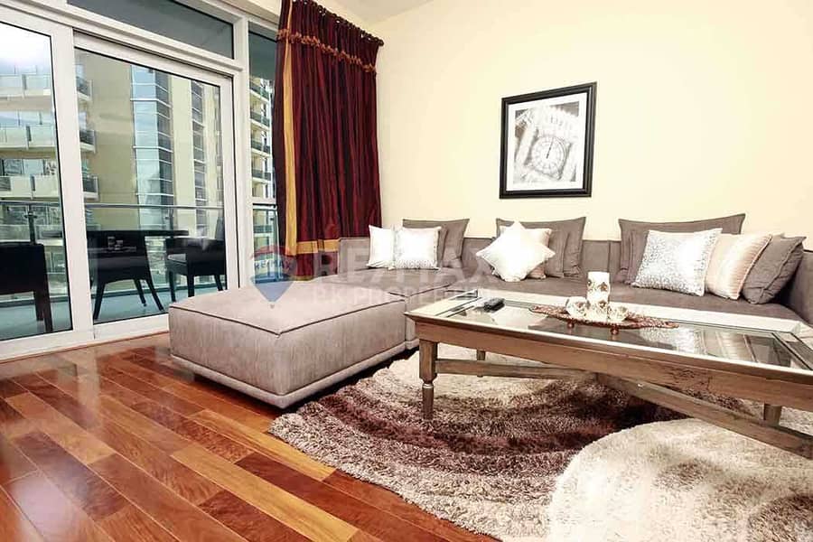 Vacant | Furnished 2 bed+maids | Full Marina view
