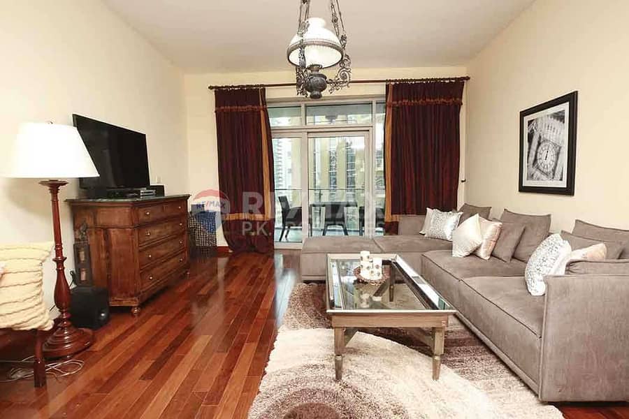 10 Vacant | Furnished 2 bed+maids | Full Marina view