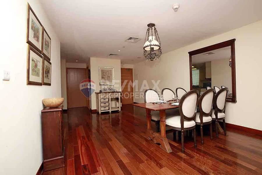 12 Vacant | Furnished 2 bed+maids | Full Marina view