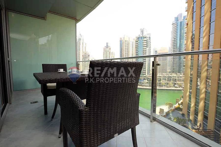 18 Vacant | Furnished 2 bed+maids | Full Marina view