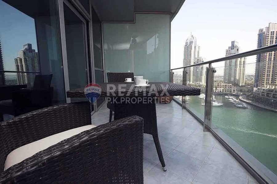 19 Vacant | Furnished 2 bed+maids | Full Marina view
