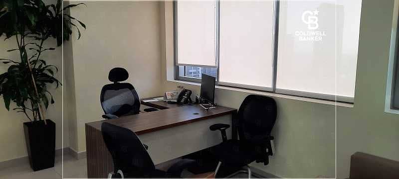 10 Near Metro Fitted Office High floor with partition