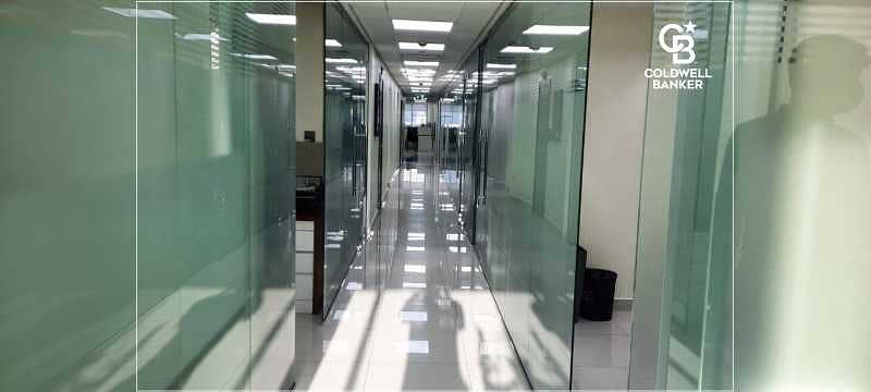 14 Near Metro Fitted Office High floor with partition