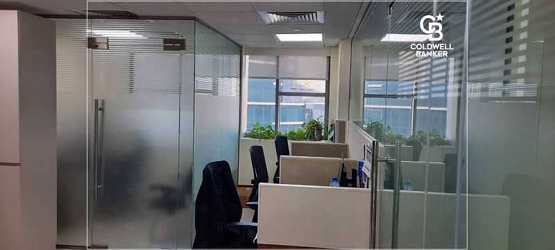 16 Near Metro Fitted Office High floor with partition