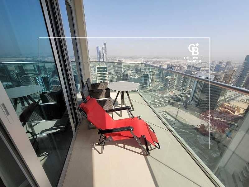 7 Luxurious|Burj Khalifa View| 2 Balconies|Furnished