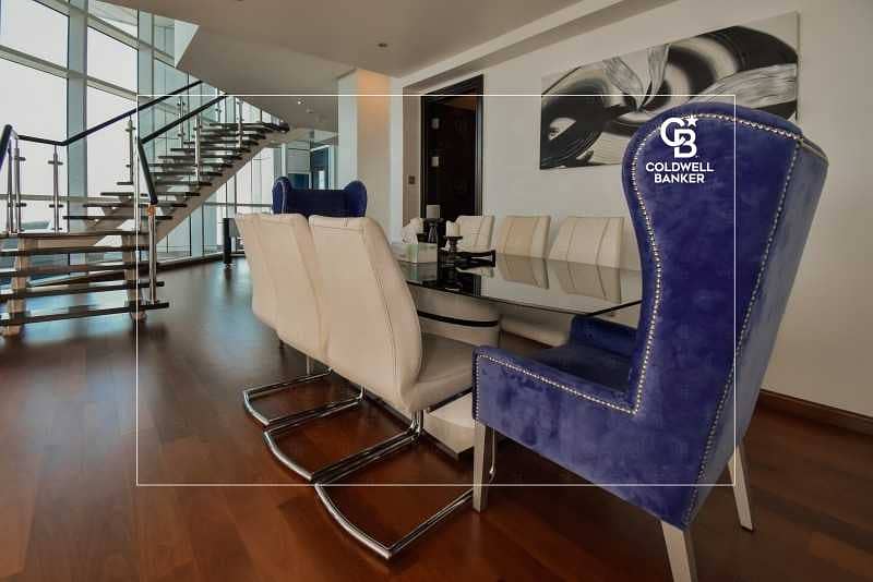 8 Gorgeous Duplex Penthouse |Own Elevator|High Floor