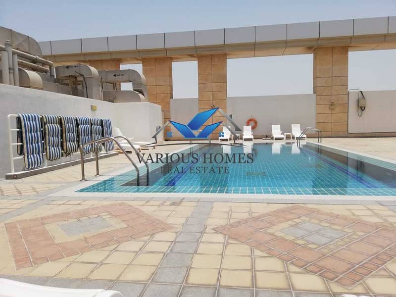7 One Month Free! Excellent 01 Bed Hall APT with Parking Gym and Pool at Al Muroor Road