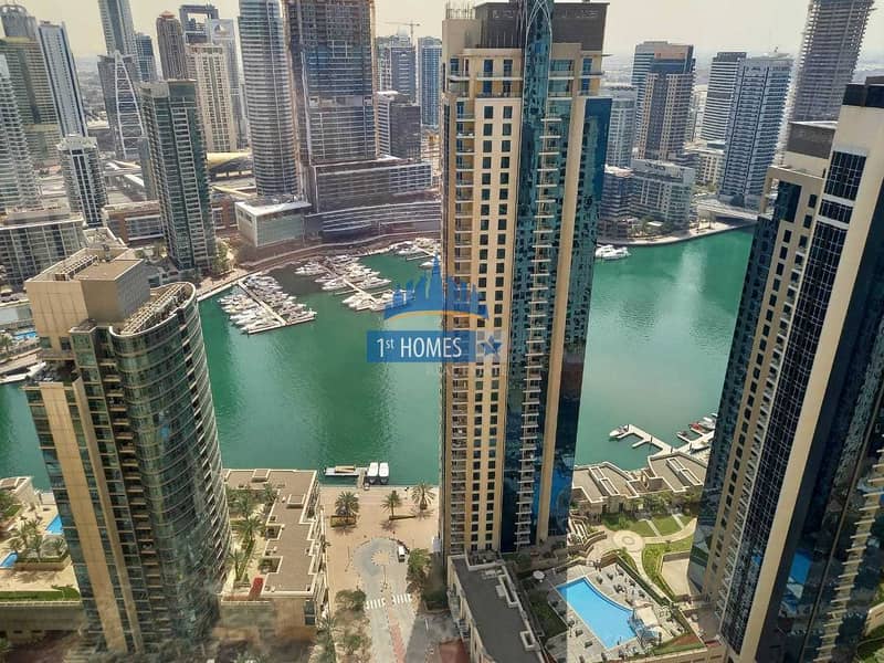 Fully Furnished 2BR / Full Marina View / Huge Layout