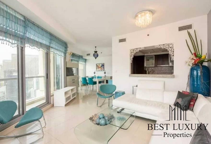 5 AMAZING 2BR | FURNISHED | MARINA VIEW  |FOR RENT