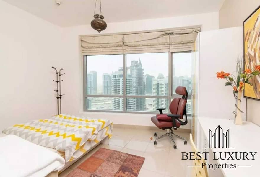 10 AMAZING 2BR | FURNISHED | MARINA VIEW  |FOR RENT