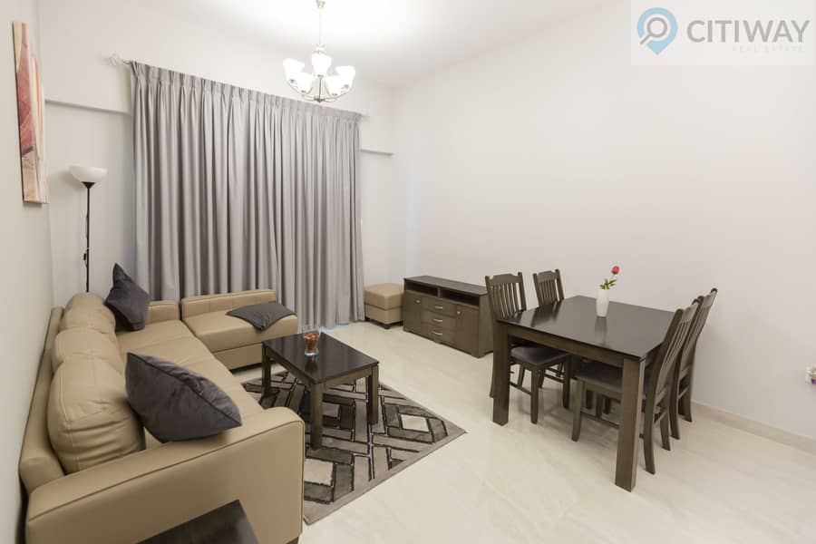 10 Fully Furnished 1 BR | Balcony | Spacious