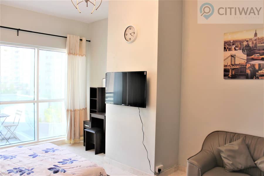 10 Fully Furnished Studio | with Balcony | Business bay