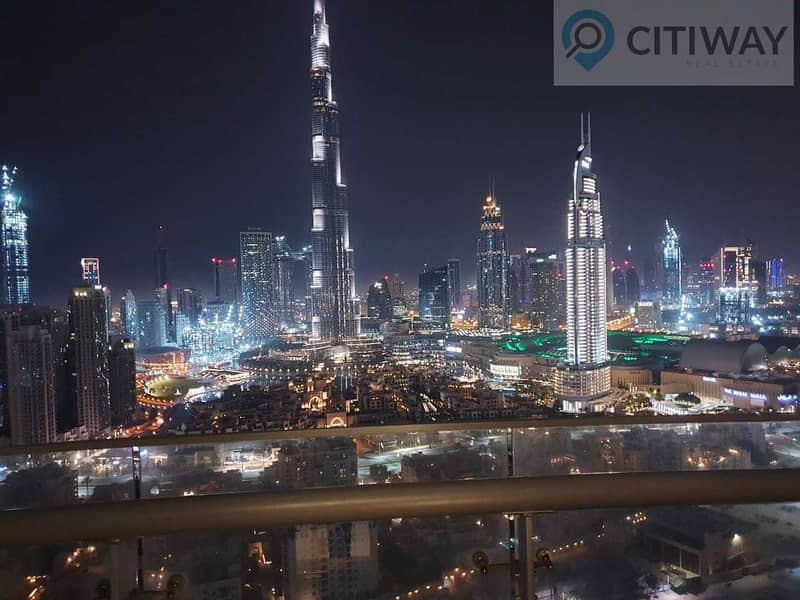 7 Furnished 2BR | Full Burj Khalifa View