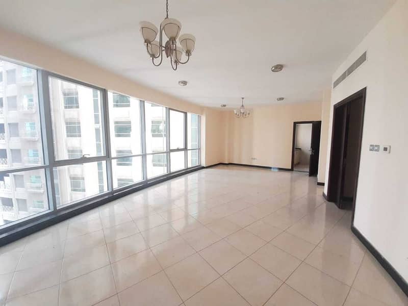 1 month free,Chiller free, luxury 3bh apartment all master rooms, gympool parking in buhaira corniche sharjah