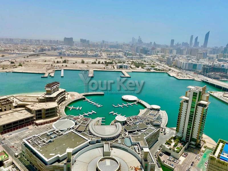 Higher Floor 1BR with Balcony | Marina View