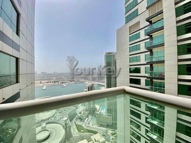 10 Higher Floor 1BR with Balcony | Marina View