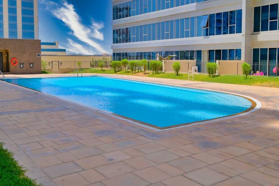 Nice Lavish Pool View Studio For Rent In Skycourts Tower