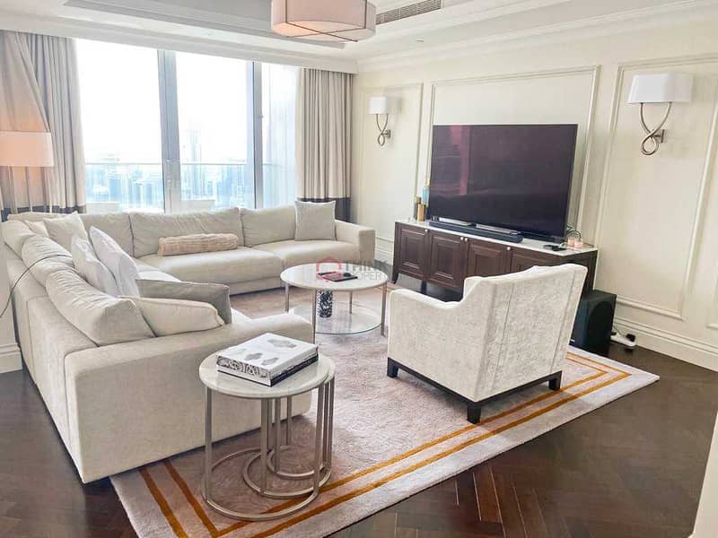 3 Furnished 4 Beds + Maids  Burj and  Fountain Views