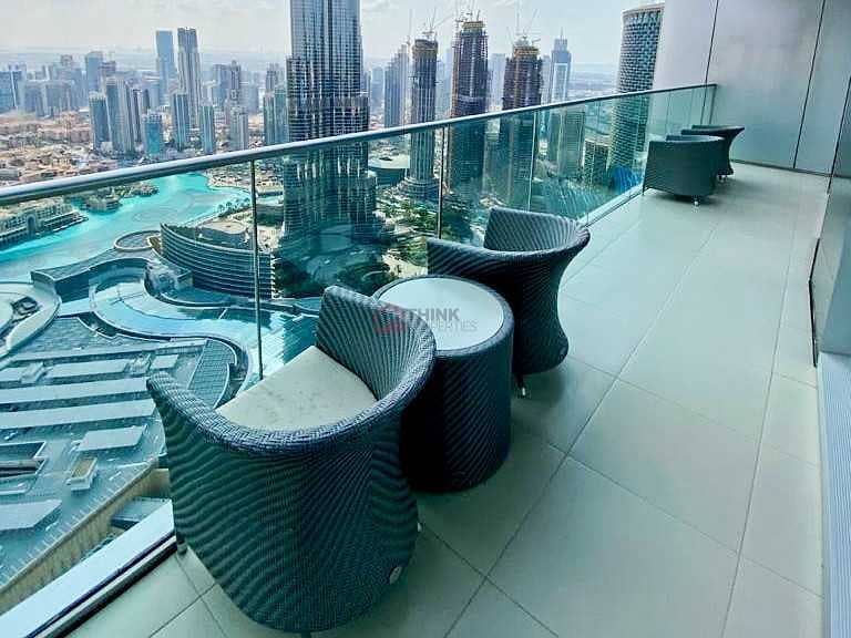 6 Furnished 4 Beds + Maids  Burj and  Fountain Views