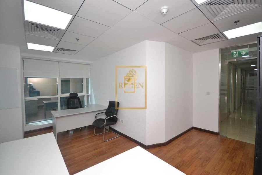 2 Furnished Corner Office - Sheikh Zayed Road View -  with EJARI For Rent
