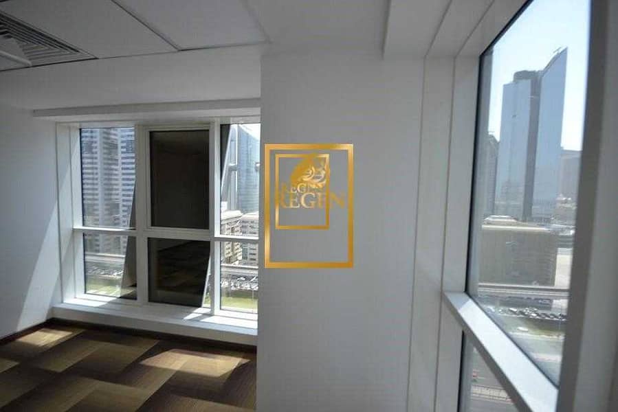 6 Furnished Corner Office - Sheikh Zayed Road View -  with EJARI For Rent